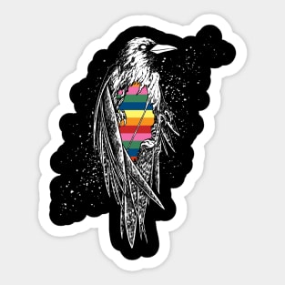 Color crow Sticker